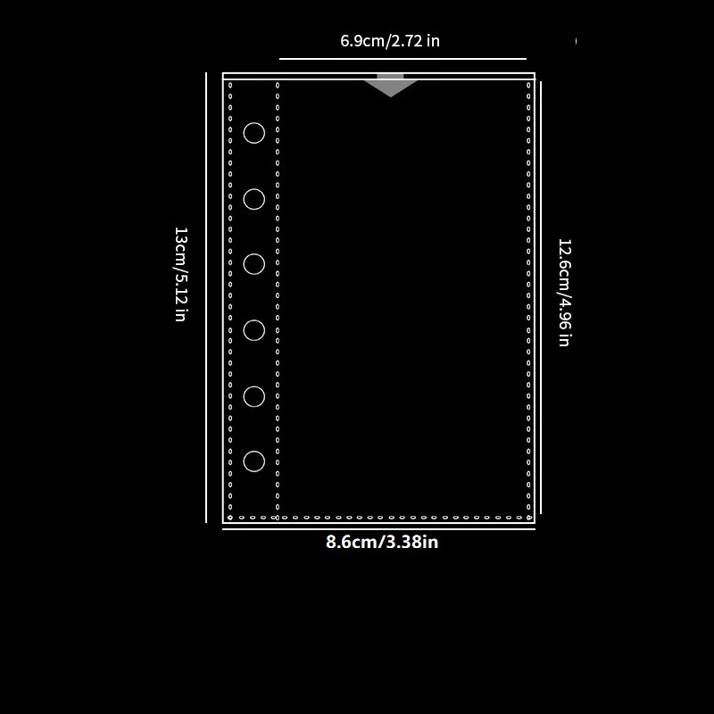 Transparent Plastic Sheet Protectors,Portable Sticker Notebooks,Loose Leaf Folders,High-Quality PP Material,High Transparency