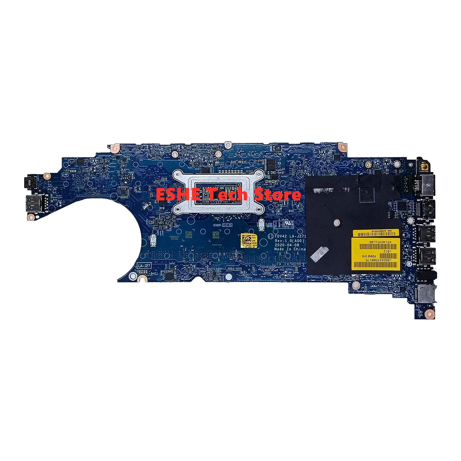 LA-J271P For DELL Latitude 5411 Laptop Motherboard CPU i5-10300U i5-10400U i7-10850U CN-04FW87 04FW87 03NGP6 100% Test ok