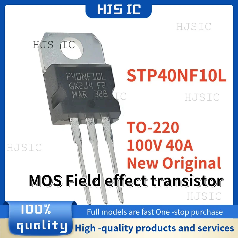 10PCS Brand New Original STP40NF10L P40NF10L STP40NF10 P40NF10 TO-220 40A 100V MOSFET Transistor Best Quality In Stock