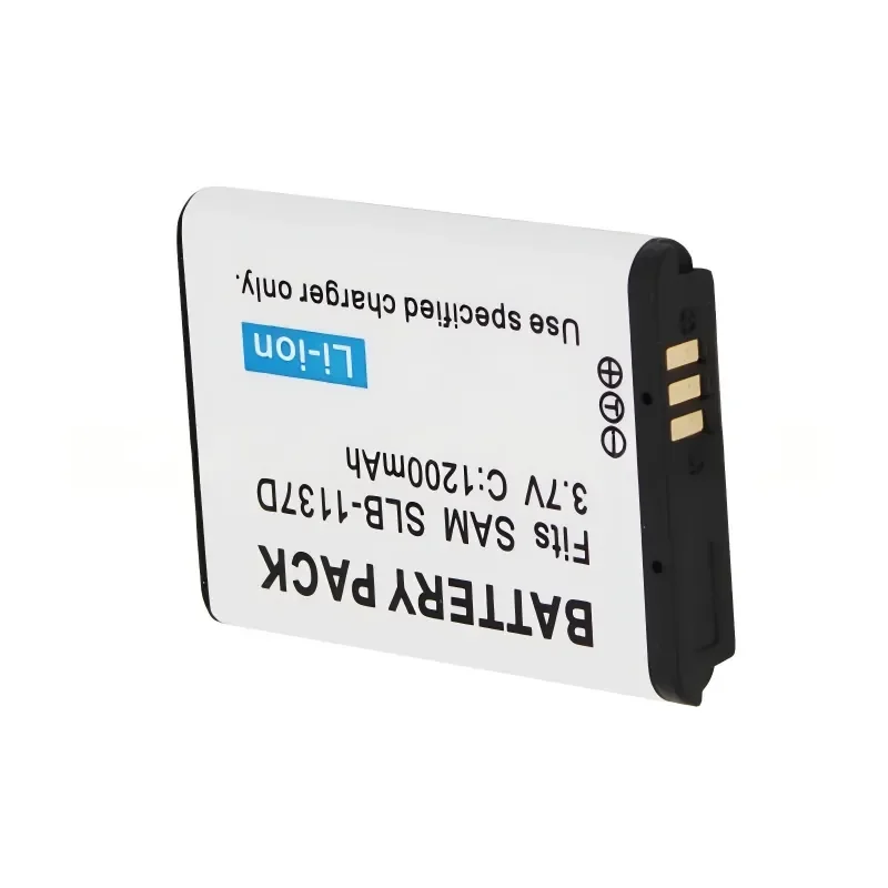SLB-1137D 카메라 배터리 3.7V 1200mAh 삼성 I80 I85 I100 NV11 NV24 NV30 NV40 NV100 NV103 NV106 HD L74 리튬이온 배터리