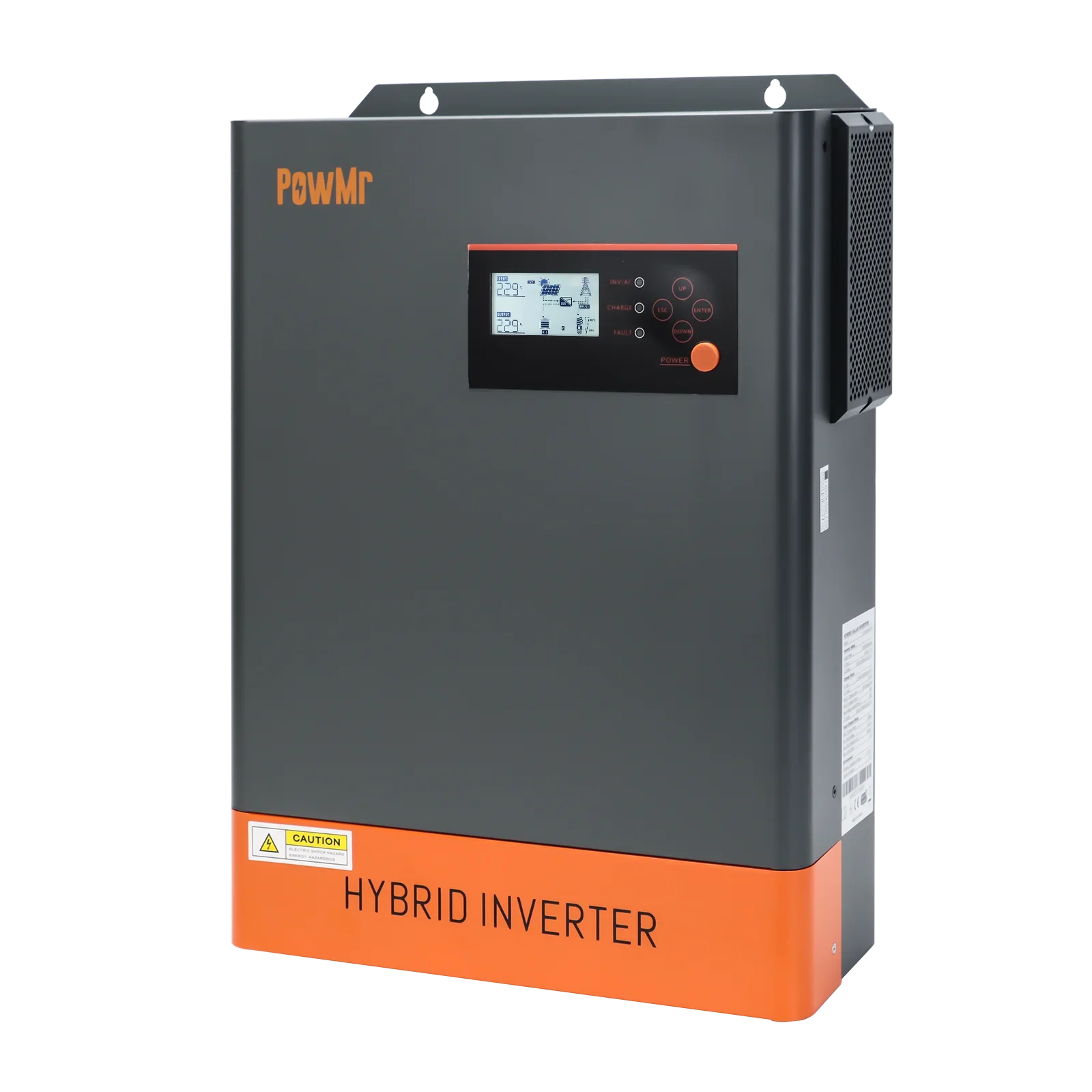 PowMr In Stock 5500W Hybrid Solar Inverter 500V 100A Max Parallel 12 Unites Off/On Grid