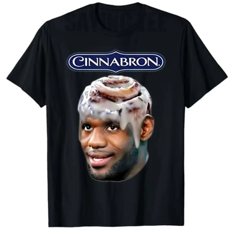 Cinnabron Meme Funny  T-shirt Cotton Graphic Tee Men Women Summer Streetwear