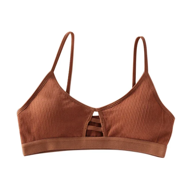 Soutien-gorge tubulaire en coton pour femmes, sous-vêtements sans couture, bralette sans fil, lingerie sexy, nouvelle collection