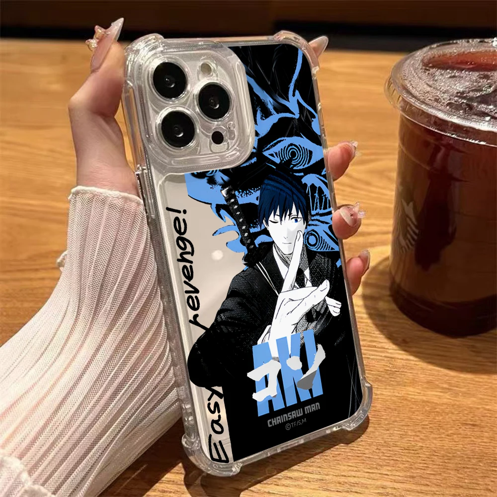 Chainsaw Man Denji Pochita Phone Case for Samsung Galaxy S25 S24 S23 S22 S21 S20 FE Ultra Plus 5G Note 20 10 Pro Soft Thin Cover - náhled 3