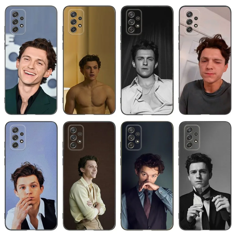 Actor T-Tom H-Holland Phone Case For Samsung Galaxy A13,A21s,A22,A31,A32,A52,A53,A71,A80,A91 Soft Black Phone Cover