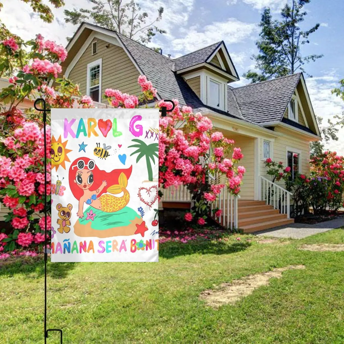 Custom Manana Sera Bonito Karol G Garden Flag 12x18 Inch Double Sided Print Flag Banner for House Outside