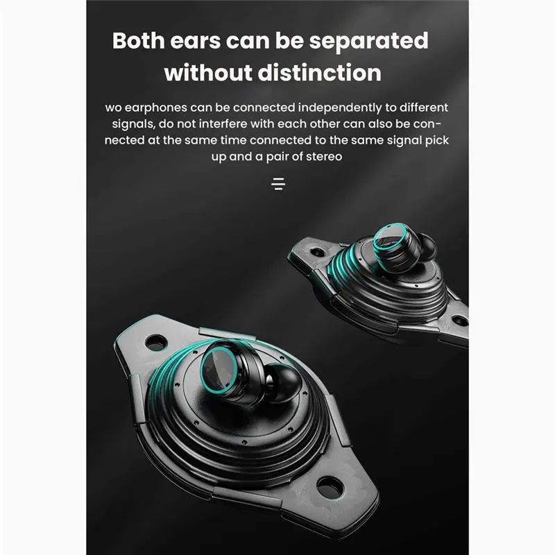#81U Consumer Electronics,M25 Tws Wireless Bluetooth-Compatible 5.2 Headset (Black)
