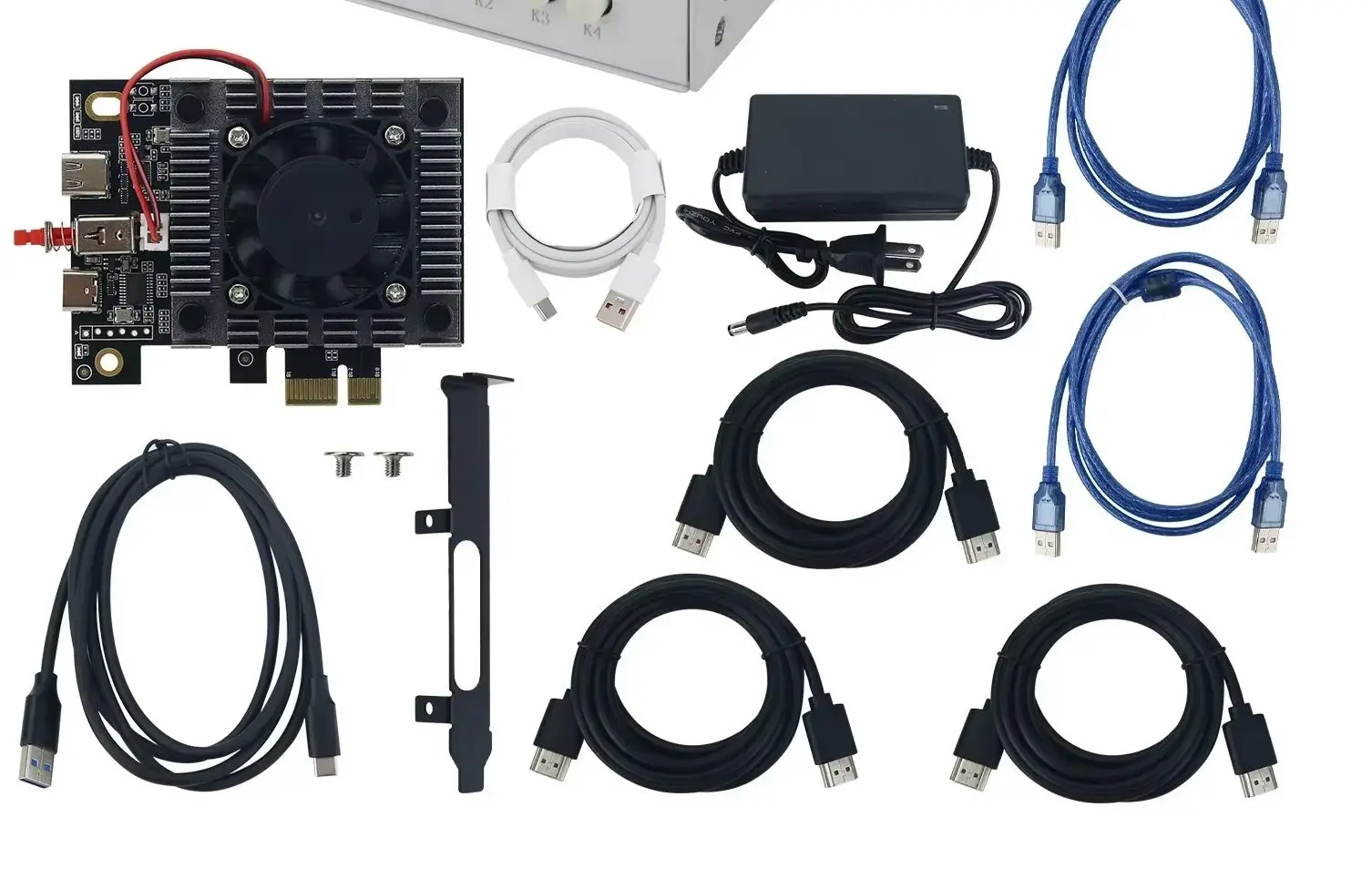 2026 4.  CapDMA Video Overlay Box Video Processor + STARK 75T DMA Board + KMBOX NET Version DIY Kit