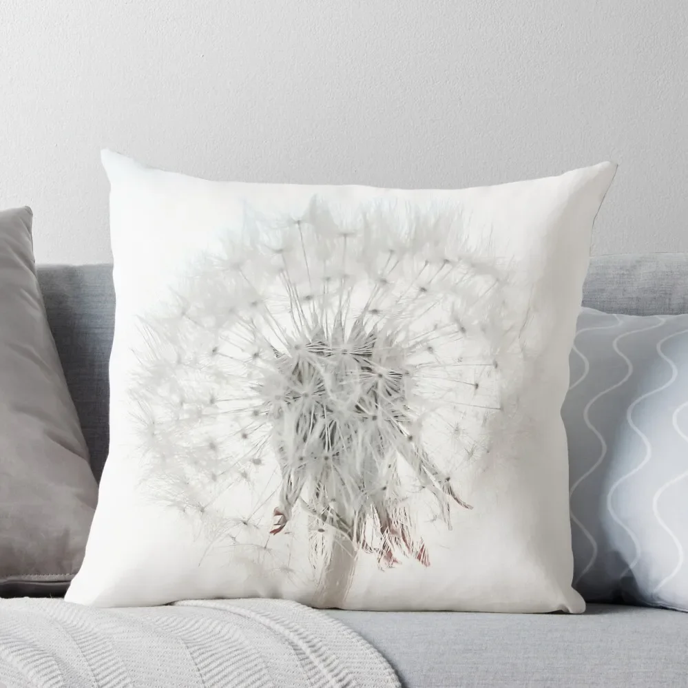 

Dandelion on a white background Throw Pillow Marble Cushion Cover Sofa Cushion Cover Luxury Cushion Cover