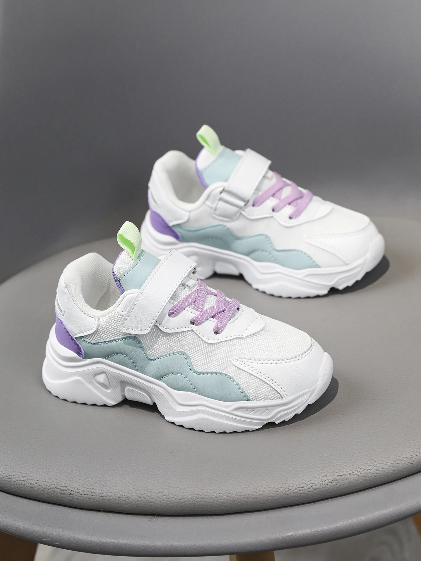 

Children's Four-Season New Contrasting Color Fashionable Splicing Breathable Sports Running Shoes, Kidsren's Daily Outdoor Comfortable Shoes for Boys and Girls, Dad Shoes