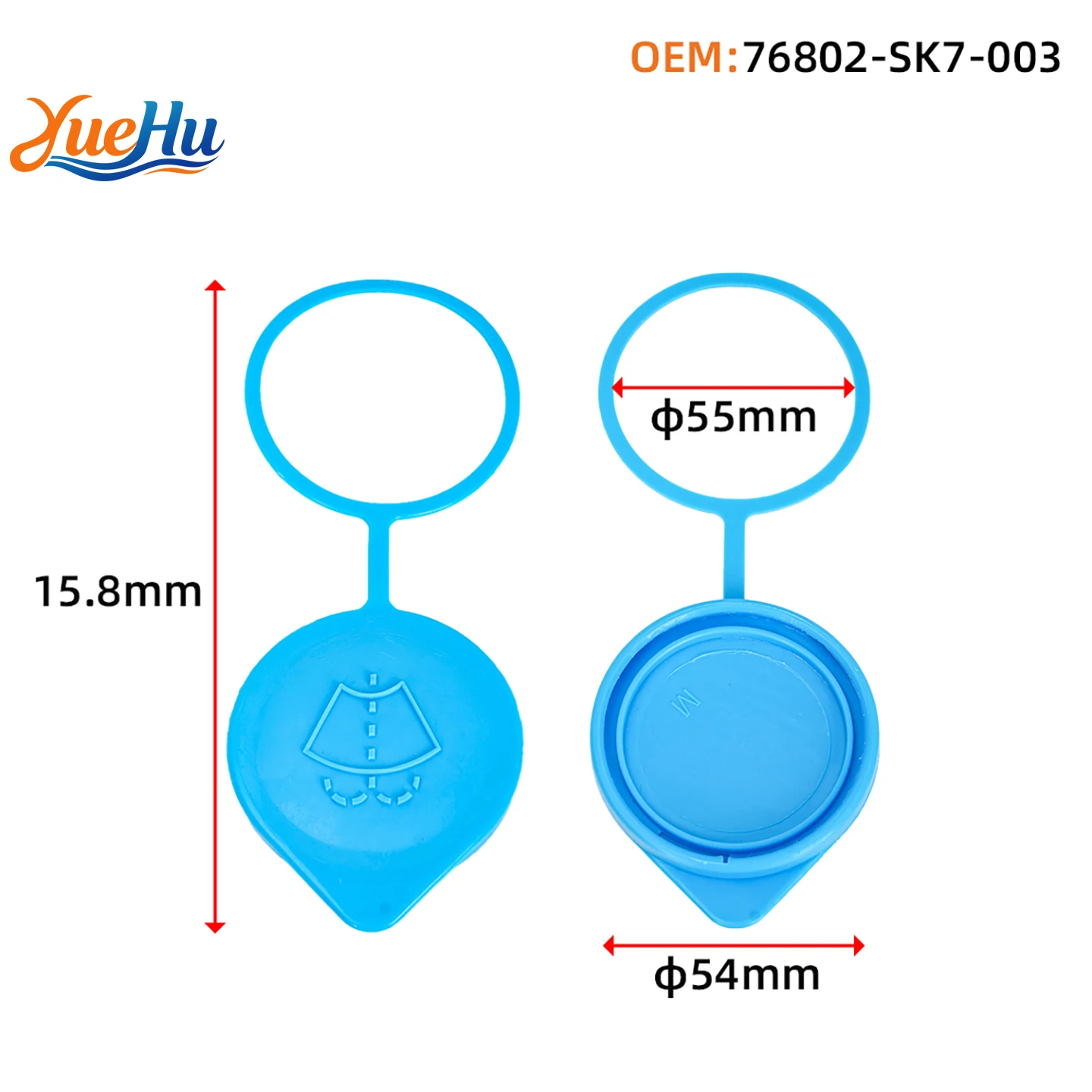 YUEHU 10PCS Windshield Washer Fluid Reservoir Bottle Tank Cap 76802-SK7-003 For Honda Accord