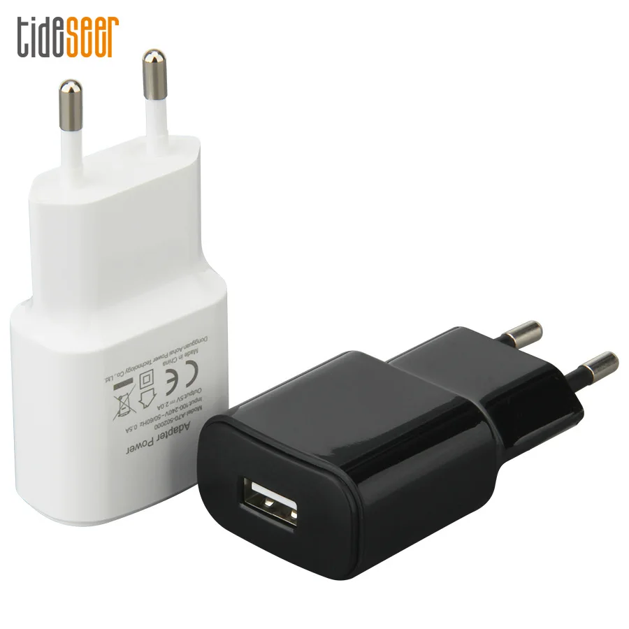 

100pcs USB Charger Travel EU Plug 2A Fast Charging Adapter Portable Single Wall Mobile Phone Chargers For iPhone Samsung Xiaomi