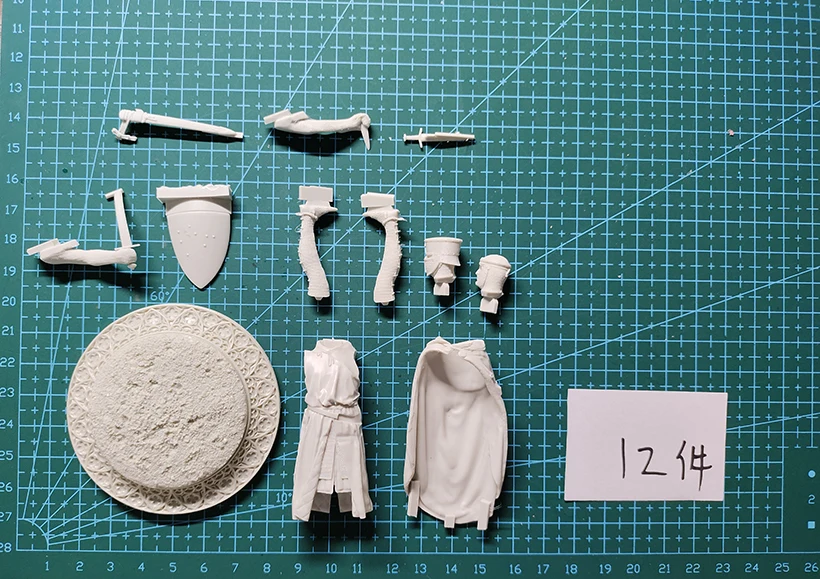 Unassambled  1/24 Crusade knight, beginning of 12th century with base   Resin figure miniature model kits Unpainted