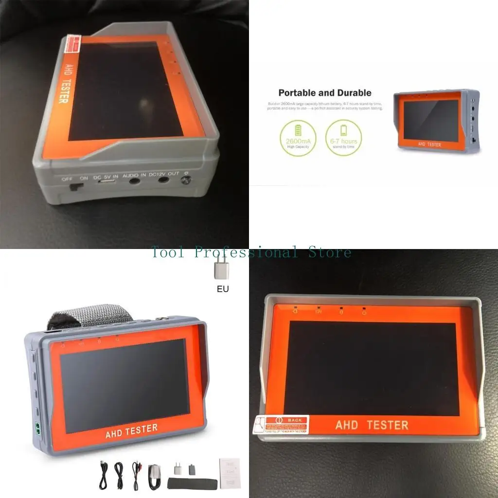 

57QF AHD/ CVBS 2 IN 1 4.3 inch TFT LCD Monitor 1080P AHD Camera & CVBS Security Test