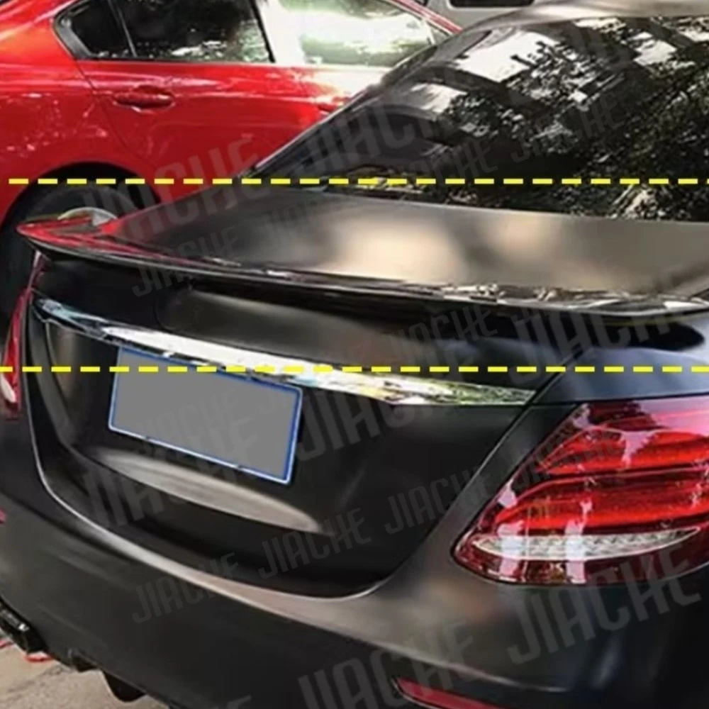 

JIACHE Carbon Fiber Car Rear Trunk Lip Wing For Benz E Class W213 E63 For AMG Sedan 2017-2019 Rear Lip Spoiler Car Styling