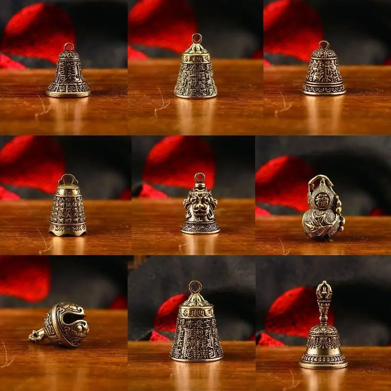 Kreative Weihnachts-Bronzeglocke Premium-Messingglocke Rustikale Heimdekoration Ornament für Winter-Feiertagsgeschenk – Detail 5