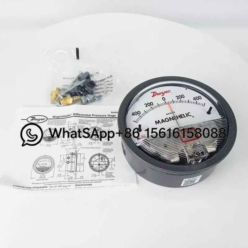 Magnehelic Differential Pressure Gauge 2000 Series 2300 Series Air Flow Manometer HVAC Test Instrument Model 2000 2001 2002