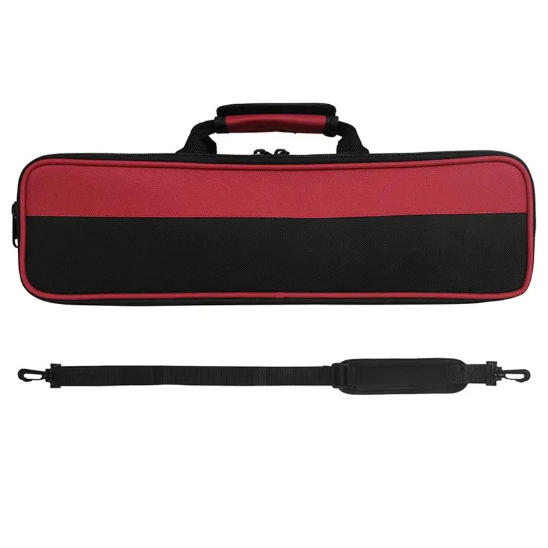 ABRT-16-Hole Flute Case - Waterproof, Shockproof, Portable Canvas Shoulder Bag For Flute, Professional Instrument Gig Bag