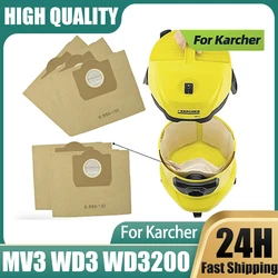 Sac à poussière épais pour aspirateur Karcher, adapté aux modèles WD3 WD3200/Rowenta RB88 RU100/Rowenta BULLY RB08 014/Seteco 202