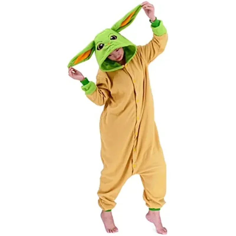 Bear's Den XXL الغريبة نيسيي الكرتون منامة الإناث الذكور الحيوان الكبار عيد الميلاد تأثيري الراكون Kigurumi جديد 2025