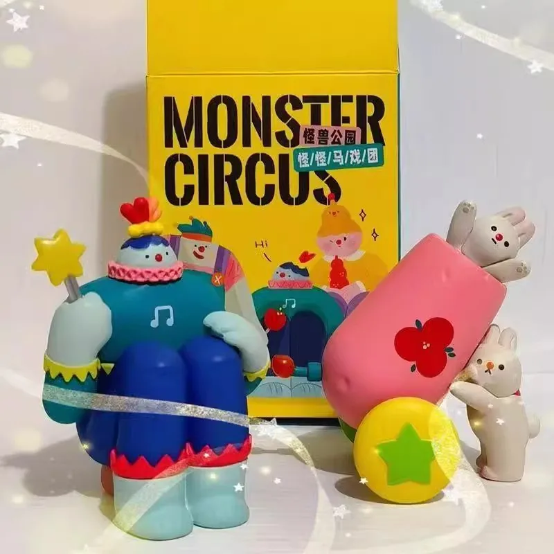 

Genuine Monster Park Whimsical Circus Series - Trendy Collectible Figurines Cute Toys Surprise Blind Boxes Wholesale
