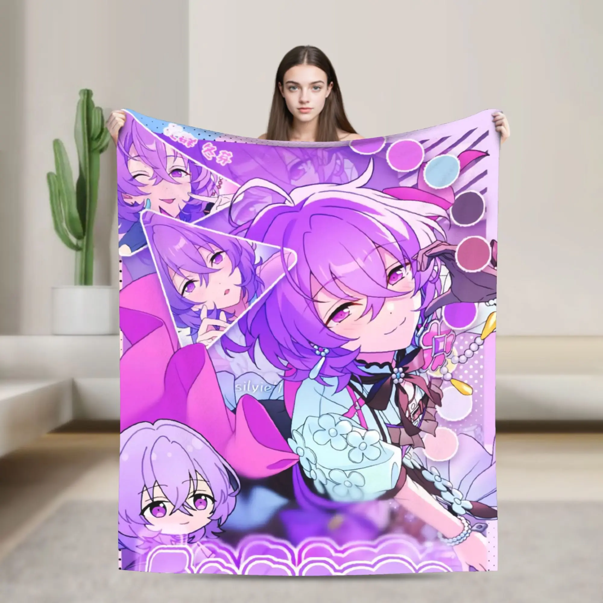 E-Ensemble-Stars Blanket Multi-size Cozy and Lightweight  Throw Blankets for Couch Sofa and Bed