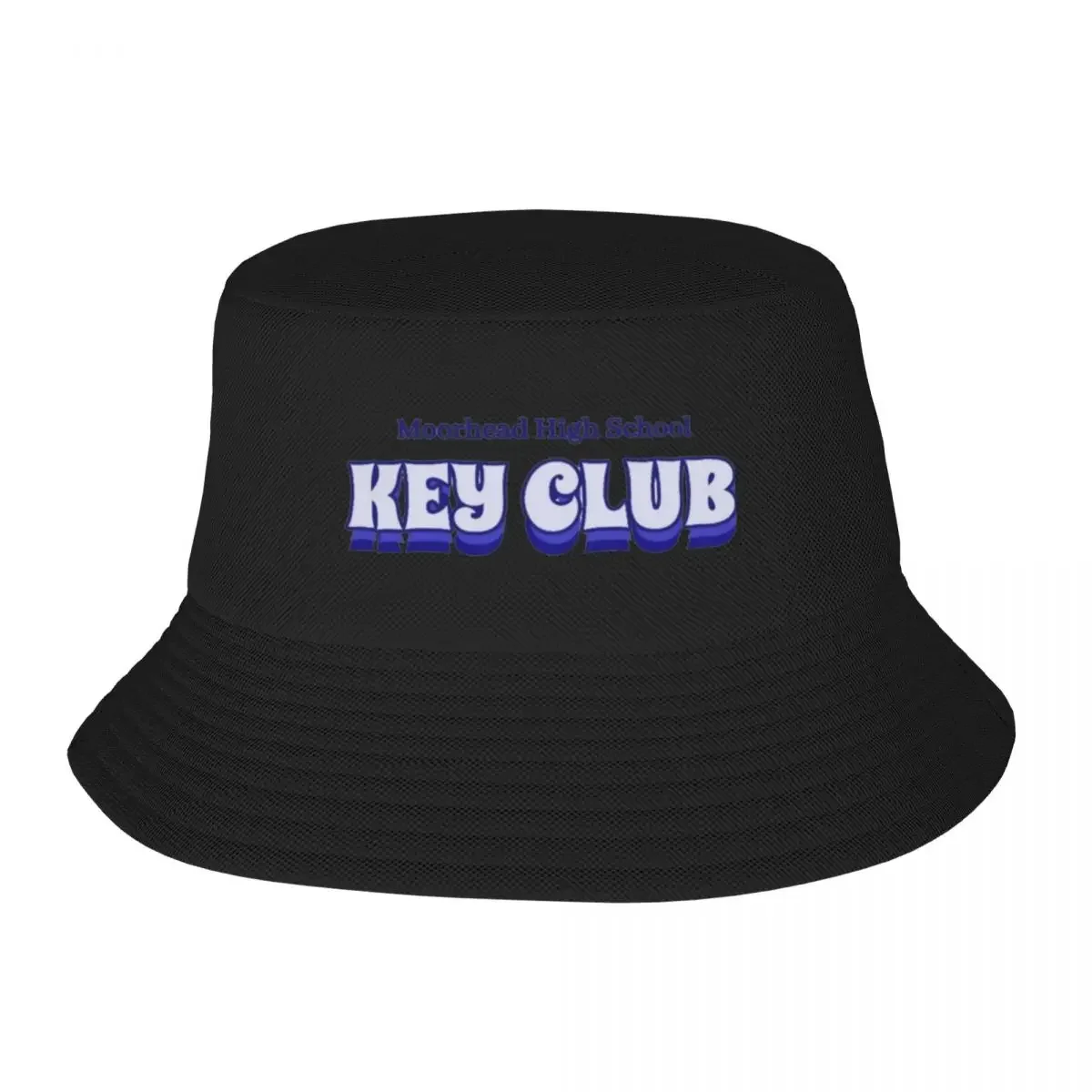 MHS key club bubble font Bucket Hat Luxury Hat Christmas Hat Uv Protection Solar New In Women's Beach Visor Men's