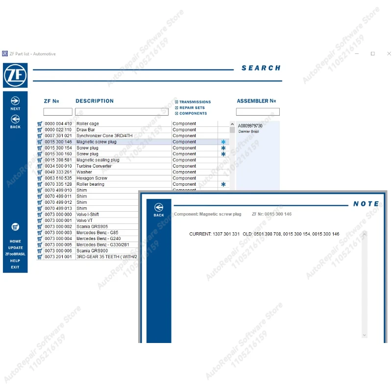 2025.07 ZF Transmission Steering System EPC Parts Catalog Software for Automotive Truck Car Repair Tool Diagnostic Tools
