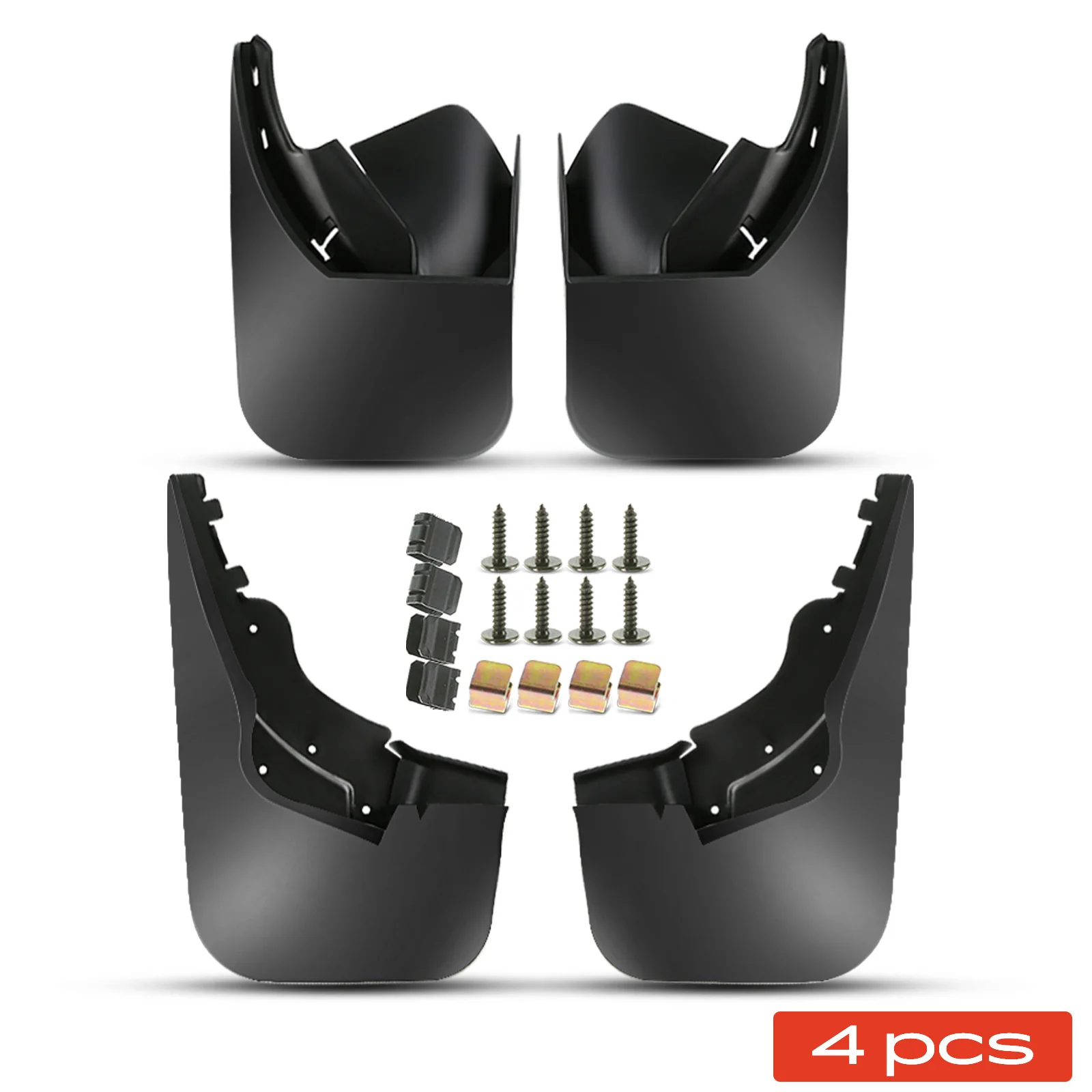 Frankberg 4x anti-spat spatborden voor en achter voor Sharan 7M8 7M9 7M6 2002-2010