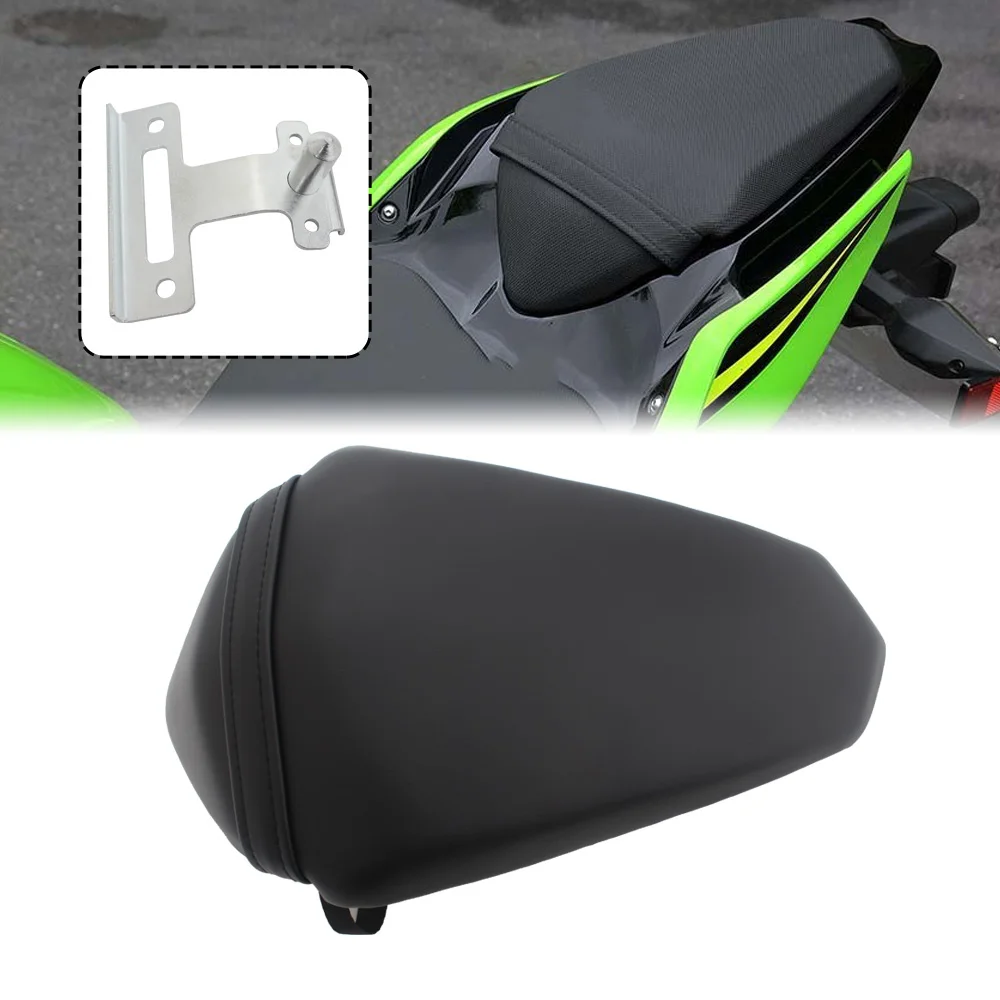 

For Kawasaki Kawasaki Z400 Ninja 400 EX400 2018-2023 Motorcycle 1 Piece Rear Passenger Seat Black Synthetic Leather PP Plastic