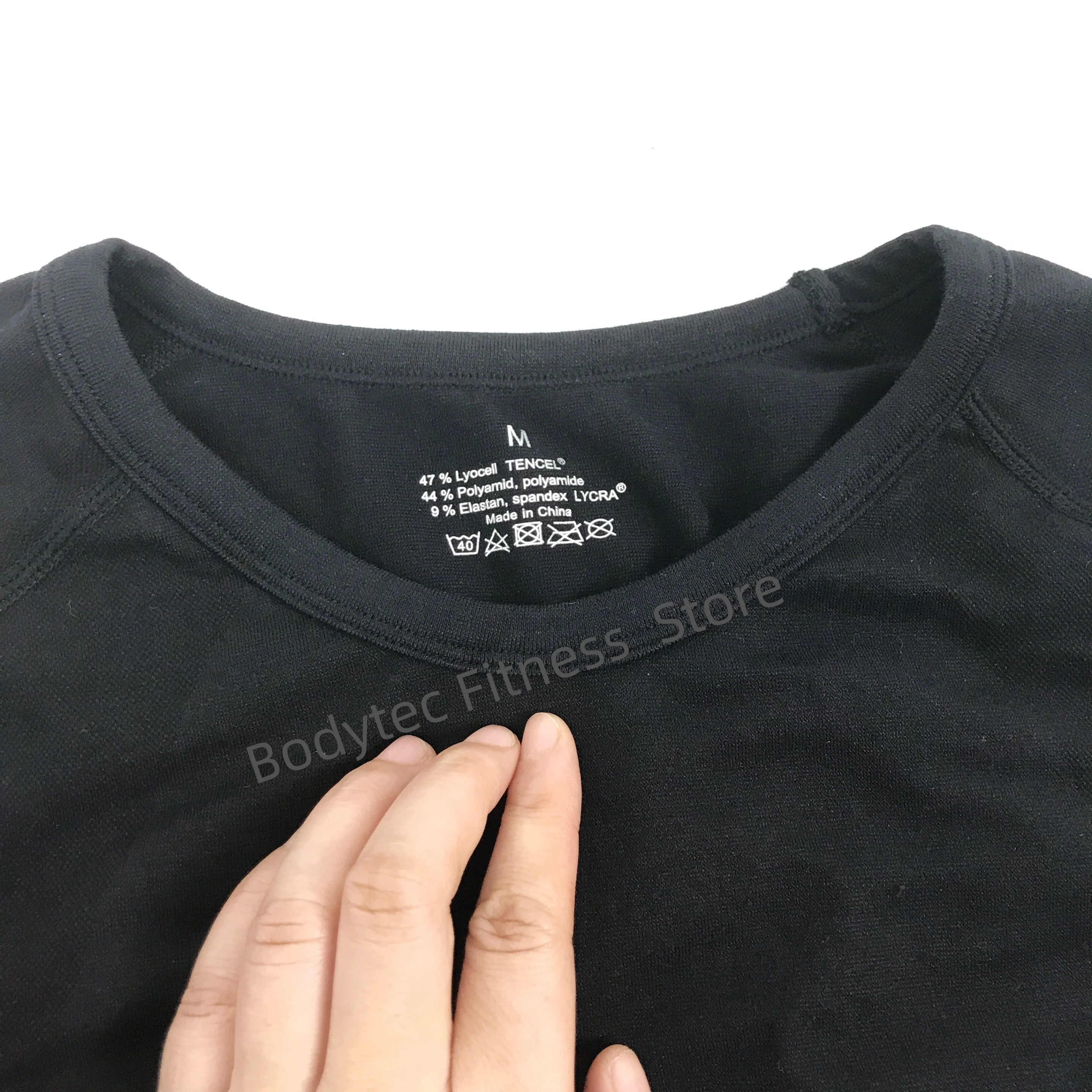 بدلة تدريب Miha Bodytec باللون الأسود ملابس داخلية للياقة البدنية والصالة الرياضية Roupa Miha Ems سروال تدريب Miha Body Ems طبقة أساسية