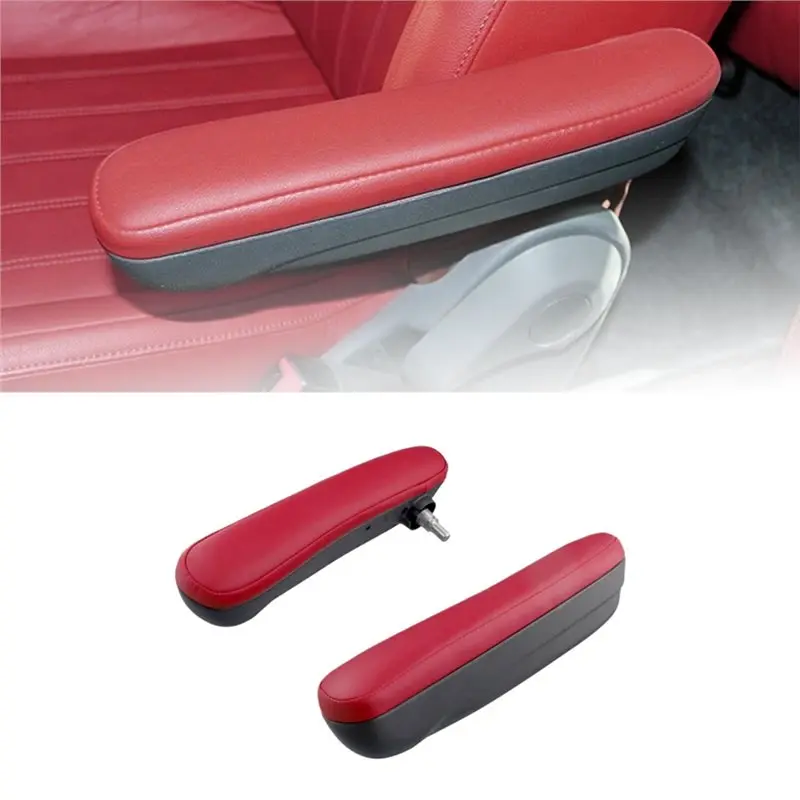 Red Inboard Elbow Support Pad Replacement Front Seat Armrest Inboard For Fiat 500 2016-2019 6BV48KRLAA 6BV31KRLAA