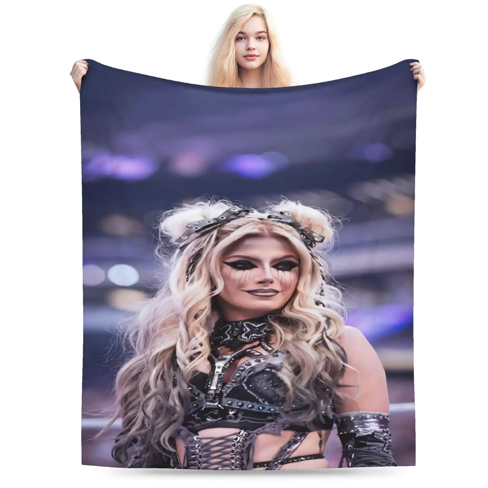 Alexa Bliss wrestler Blanket Multi-size Warm Cozy Fluffy  Throw Blankets for Couch Sofa and Bed