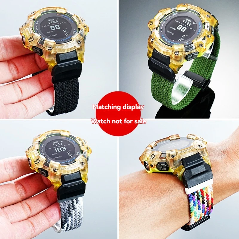 Replacement Nylon Strap for Casio G-Shock GBD-H1000 'Catman' Series | Magnetic Folding Clasp | Waterproof Sports Watch Band