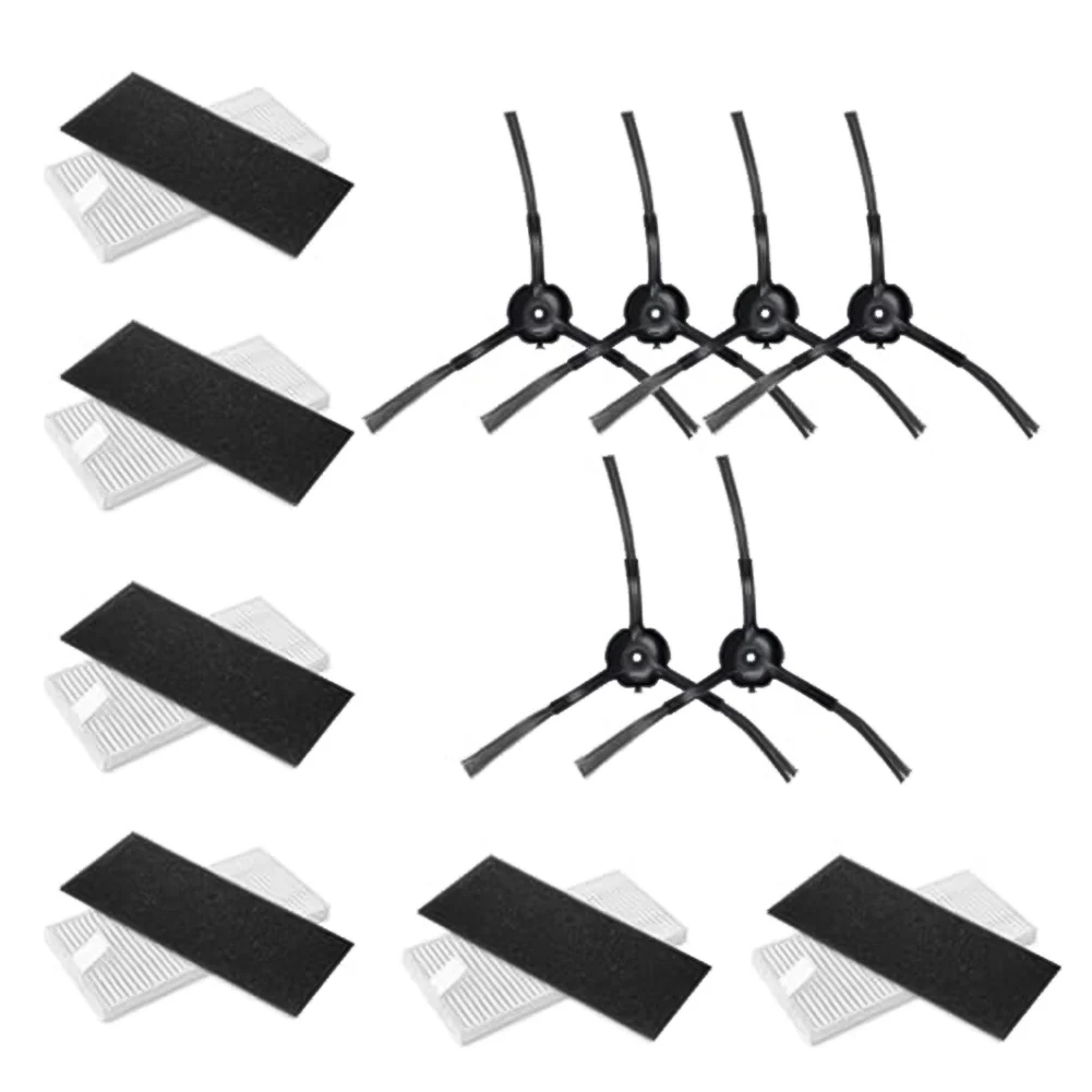 1 مجموعة الجانب فرش ومرشحات التقاط وفخ الجسيمات الصغيرة ل كلينوفا W11 جهاز آلي لتنظيف الأتربة أداة التنظيف المنزلية