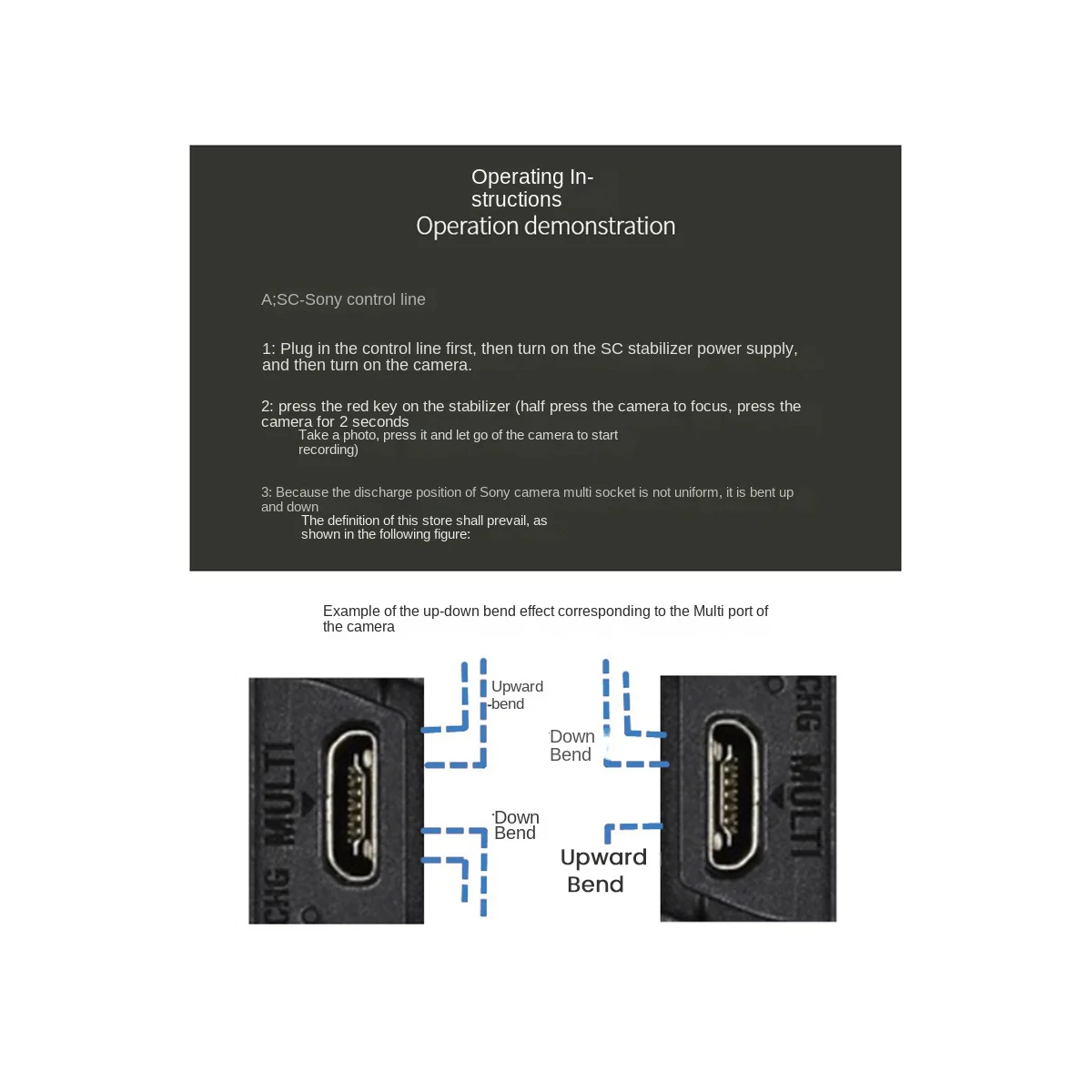 For DJI Ronin SC2 Camera Control Cable USB-C to Multi-USB Multi-Camera for Sony A7 A7R A7S II III IV A6600 Camera