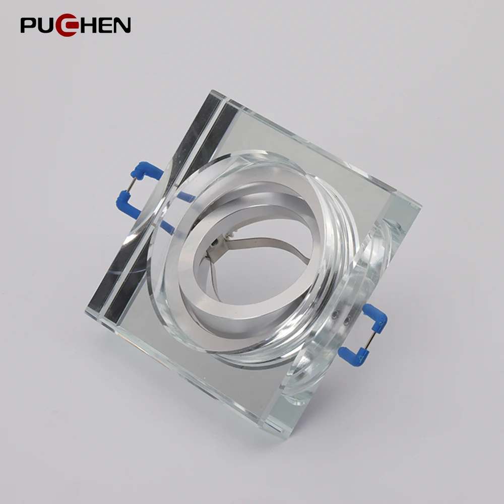 Puchen LED Downlight Embedded Ceiling Lamp Nordic Modern Glass Crystal Spot Light Lighting For Kitchen Home Bedroom Study