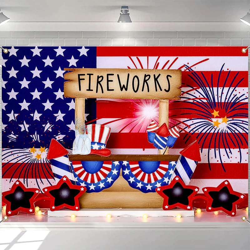

LS Independence Day Celebration Backgrounds Kids Adult Photogrpahy Child Baby Photocall Props Photo Studio Backdrops