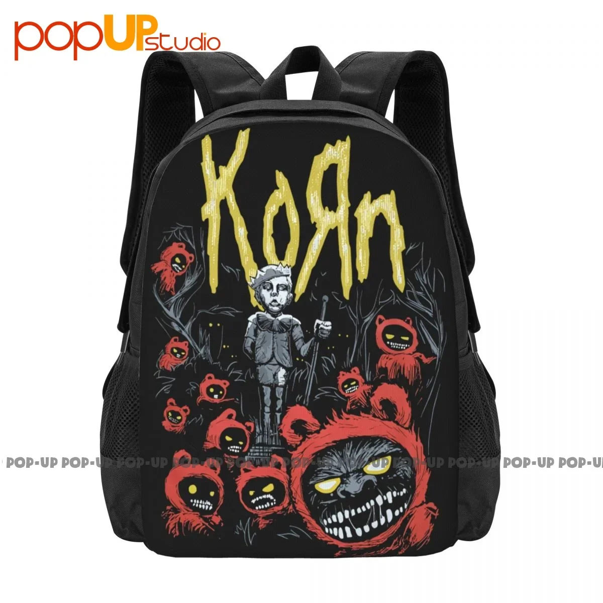 Mochila de grande capacidade banda coreana, impressão artística bonito, multifuncional personalizado