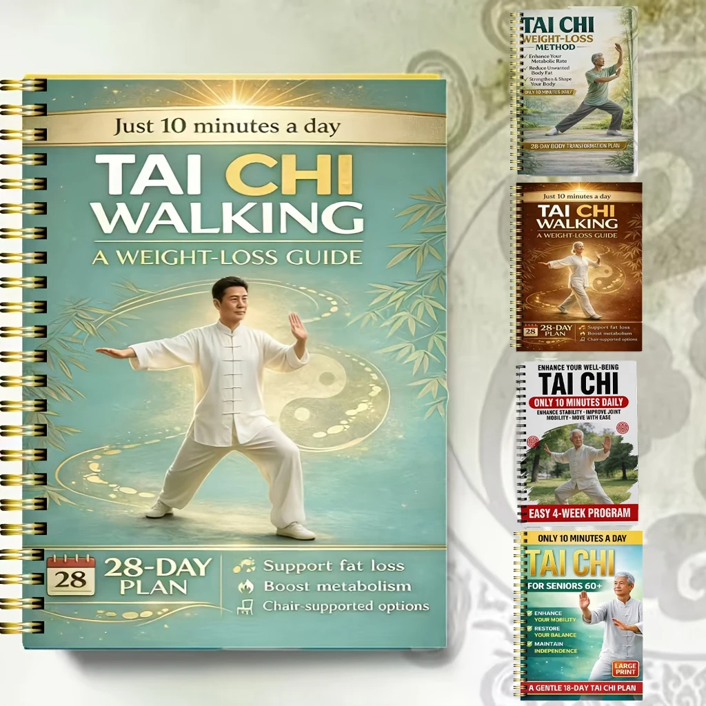 

Программа для похудения Taichiwalk на 28 дней для пожилых людей: бережный тренировочный комплекс для суставов, низкоинтенсивные упражнения с сиденьем, для дома и улицы, улучшение баланса и стабильности, повышение энергии, фитнес.