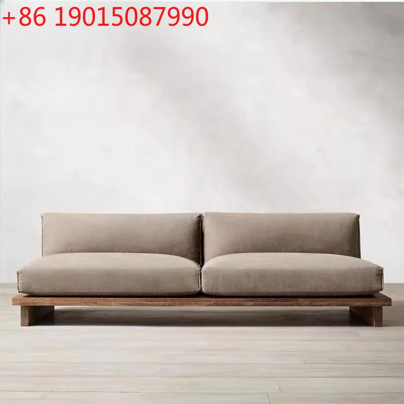 

Диван-кресло из массива дерева, винтажная мебель для проживания в семье, журнальная мебель для отеля, диван