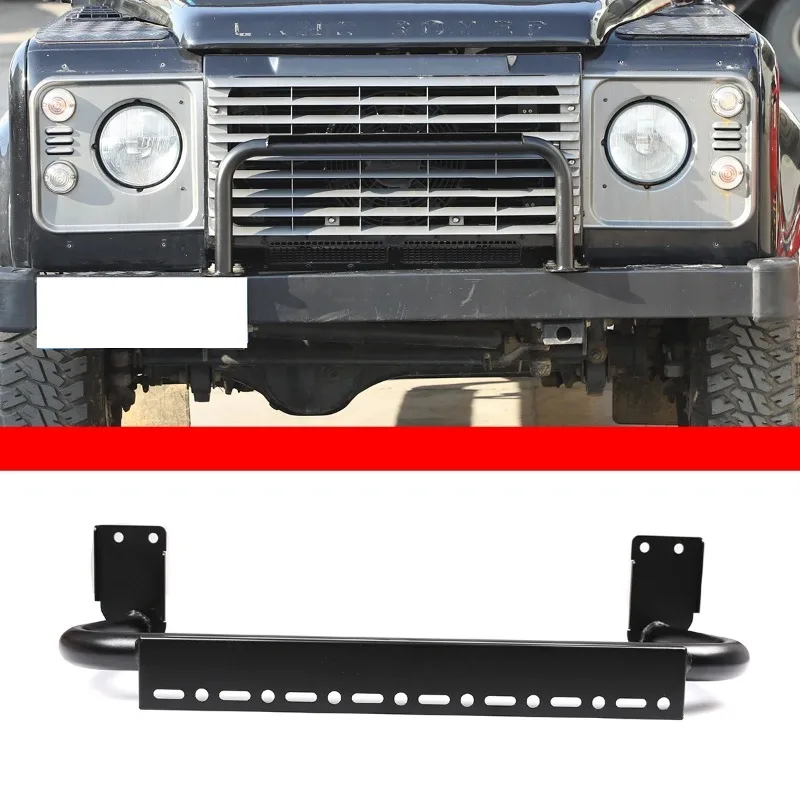 

Suetlcoity For Land Rover Defender 90 110 130 2004-18 Black Car Front Bumper Anti-collision Protection Bar Cover Car Accessories