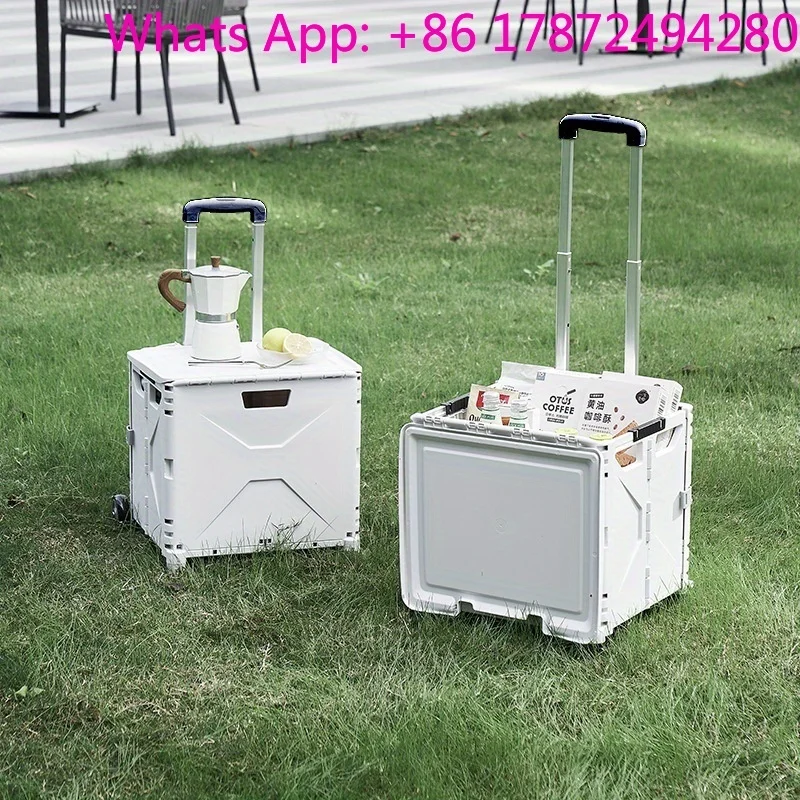 Multi-Function Folding Cart – Lightweight, Enlarged Wheels & Durable Polypropylene (Camping/Shopping)