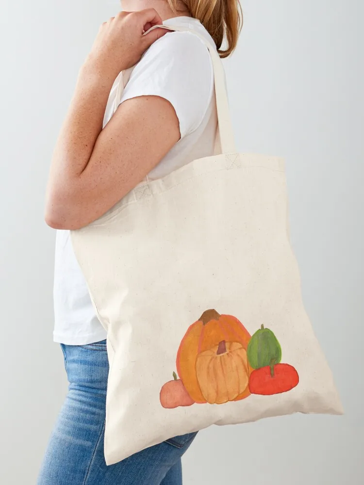 Fall Fruits & Pumkins Tote Bag university shopper bag Shopper handbag