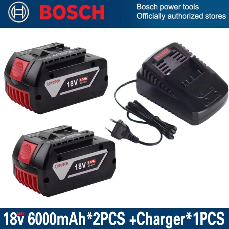 

Original 18v 6AH BOSCH Professional 18650 Battery 18V Li-ion Replacement for BAT609 BAT609G BAT618 BAT618G with BMS