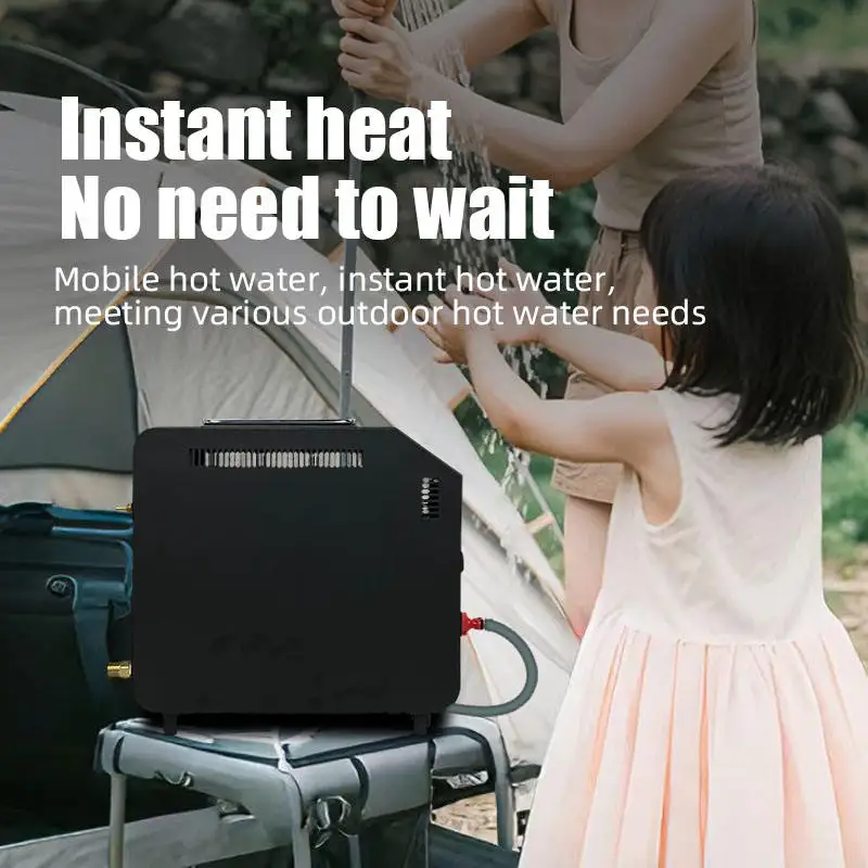 Portable Propane Tankless Water Heater Rechargeable DC12V Battery & Pump For Outdoor RV Camping Showers view 4