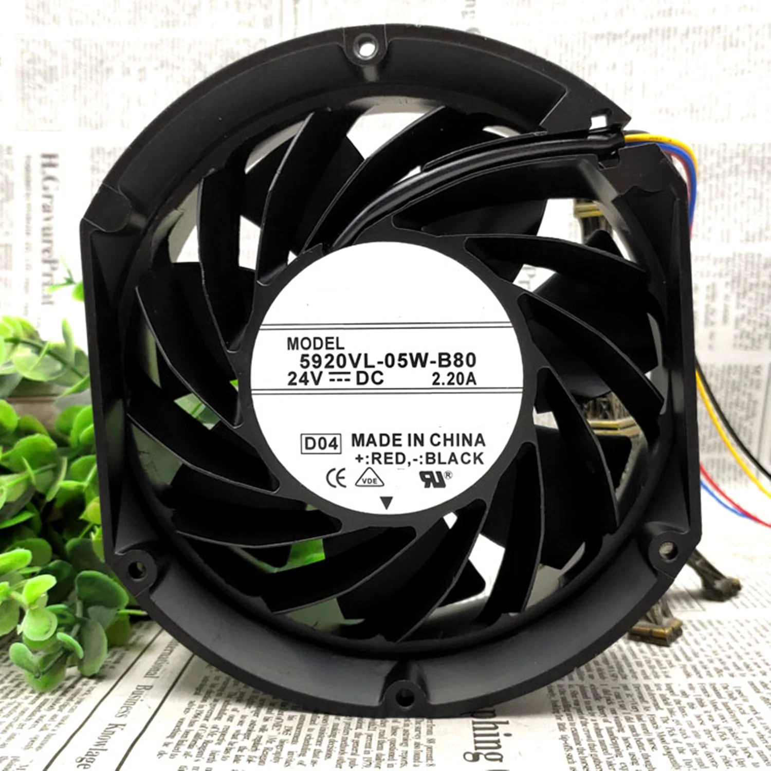 مروحة تبريد 5920VL-05W-B80 DC 24V 2.20A 17 سم 17251 172x150x51 ملم 2/3/4-سلك