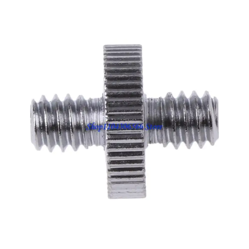 02DD Doble cabecera 1/4 "Masculino rosca tornillo macho Convertir para cámara cámara Ballhead trípode