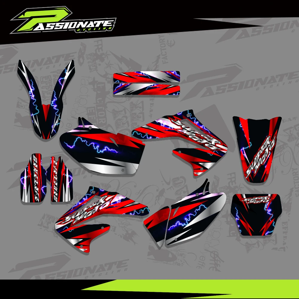

Motorcycle GRAPHICS & BACKGROUNDS DECALS STICKERS Kits For Honda CRF450R CRF450 2002 2003 2004 CRF 450 450R CRF 450 R Custom