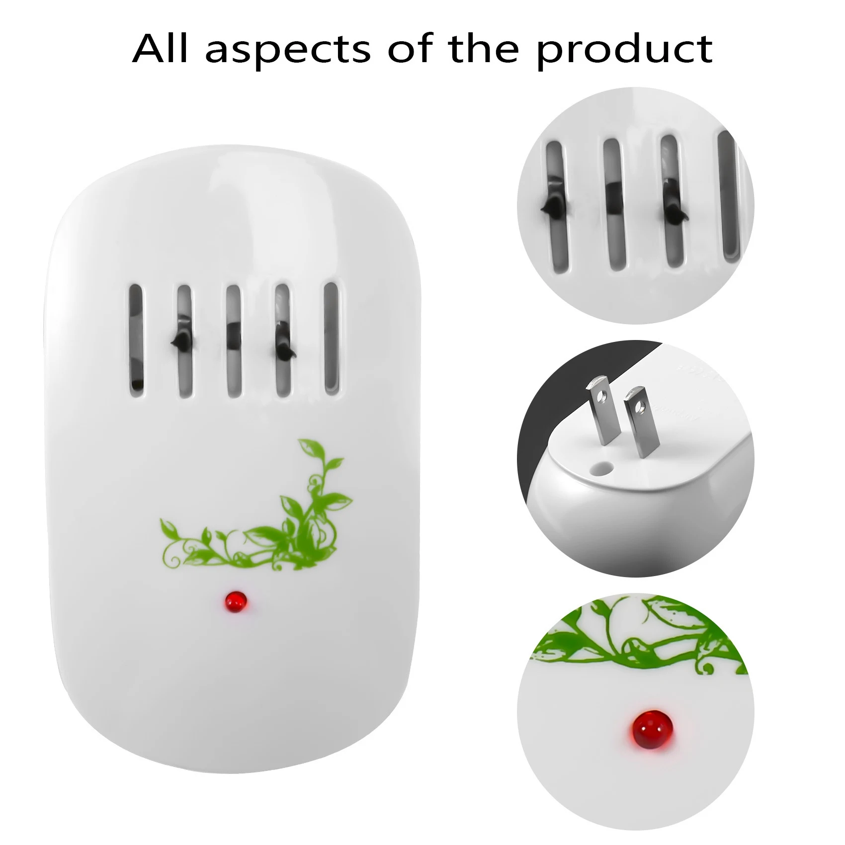 GOB-oAir เครื่องฟอกอากาศสําหรับ Home เครื่องกําเนิดไอออนลบเครื่องฟอกอากาศลบฟอร์มาลดีไฮด์ควันฝุ่น Purification Home Room Deodorizer